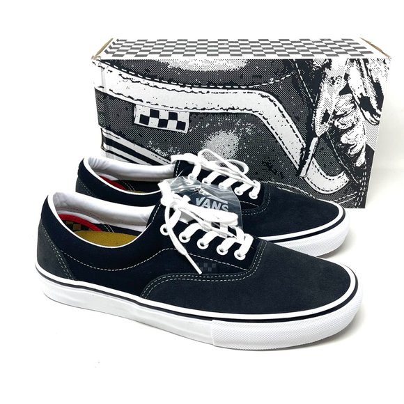 💖MEGA SALE💖Vans Era Twill Raven Black Mens Skat Suede Canvas VN0A5FC984E - Picture 8 of 11